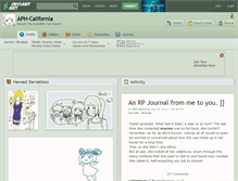 Tablet Screenshot of aph-california.deviantart.com