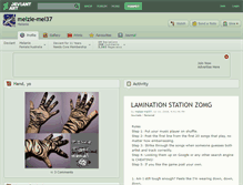 Tablet Screenshot of melzie-mel37.deviantart.com