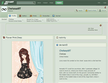 Tablet Screenshot of chelseaart.deviantart.com