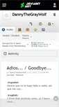 Mobile Screenshot of dannythegraywolf.deviantart.com