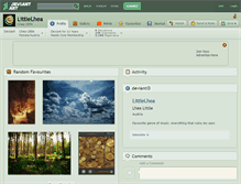 Tablet Screenshot of littlelhea.deviantart.com