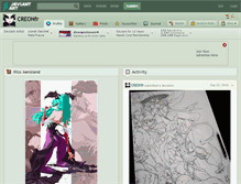 Tablet Screenshot of creonfr.deviantart.com