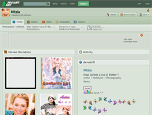 Tablet Screenshot of nitzia.deviantart.com