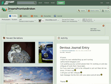 Tablet Screenshot of dreamspromisesbroken.deviantart.com