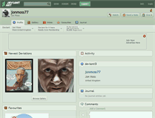 Tablet Screenshot of jonmoss77.deviantart.com