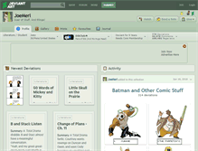 Tablet Screenshot of joemerl.deviantart.com
