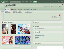 Tablet Screenshot of evangelion-2100.deviantart.com