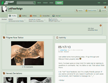 Tablet Screenshot of letfearreign.deviantart.com