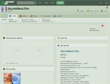 Tablet Screenshot of delayedreaction.deviantart.com
