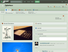 Tablet Screenshot of digitalmaxx.deviantart.com