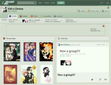Tablet Screenshot of kid-x-chrona.deviantart.com