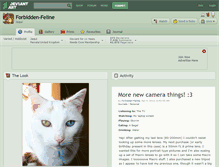 Tablet Screenshot of forbidden-feline.deviantart.com