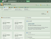 Tablet Screenshot of naked-natalie.deviantart.com