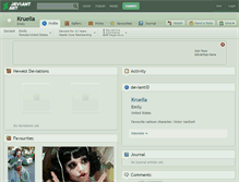 Tablet Screenshot of kruella.deviantart.com