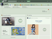 Tablet Screenshot of drago0n.deviantart.com