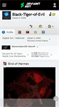 Mobile Screenshot of black-tiger-of-evil.deviantart.com