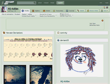 Tablet Screenshot of mj-addas.deviantart.com