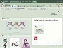 Tablet Screenshot of catlione.deviantart.com