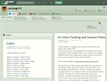 Tablet Screenshot of cosmosgrl19.deviantart.com