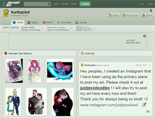 Tablet Screenshot of kunfuzzled.deviantart.com