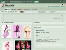 Tablet Screenshot of kitsune-petit.deviantart.com