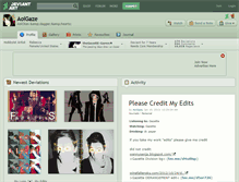 Tablet Screenshot of aoigaze.deviantart.com