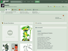 Tablet Screenshot of duck2.deviantart.com