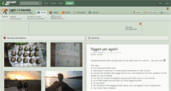 Desktop Screenshot of light-13-hawkie.deviantart.com