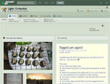 Tablet Screenshot of light-13-hawkie.deviantart.com