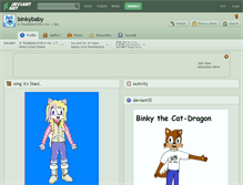 Tablet Screenshot of binkybaby.deviantart.com