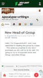 Mobile Screenshot of apocalypse-writing.deviantart.com