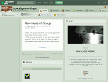 Tablet Screenshot of apocalypse-writing.deviantart.com