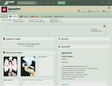 Tablet Screenshot of japanation.deviantart.com