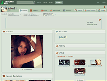 Tablet Screenshot of julies21.deviantart.com