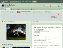 Tablet Screenshot of fernando-model.deviantart.com