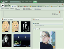 Tablet Screenshot of omegha.deviantart.com