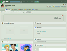 Tablet Screenshot of kittyloverkisser.deviantart.com