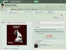 Tablet Screenshot of illusion-of-hearts.deviantart.com