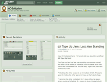 Tablet Screenshot of mc-solipsism.deviantart.com