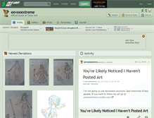 Tablet Screenshot of eeveeextreme.deviantart.com