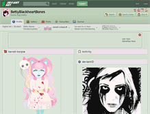 Tablet Screenshot of bettyblackheartbones.deviantart.com