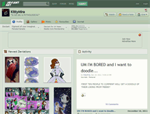 Tablet Screenshot of kittymira.deviantart.com