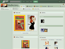 Tablet Screenshot of kimxron-love.deviantart.com