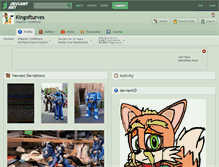 Tablet Screenshot of kingofturves.deviantart.com