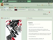 Tablet Screenshot of devilpig.deviantart.com