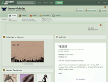 Tablet Screenshot of james-nicholas.deviantart.com