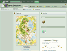 Tablet Screenshot of happy-fresh-love.deviantart.com