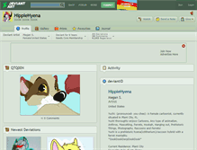 Tablet Screenshot of hippiehyena.deviantart.com