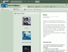 Tablet Screenshot of blue-wolfgang.deviantart.com