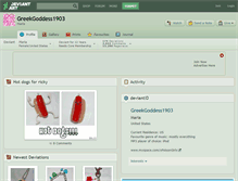 Tablet Screenshot of greekgoddess1903.deviantart.com